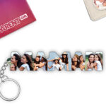 Vignette de Porte-clés avec Photos dans les lettres Maman personnalisé