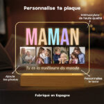 Vignette de Lampe Maman multicolore personnalisée