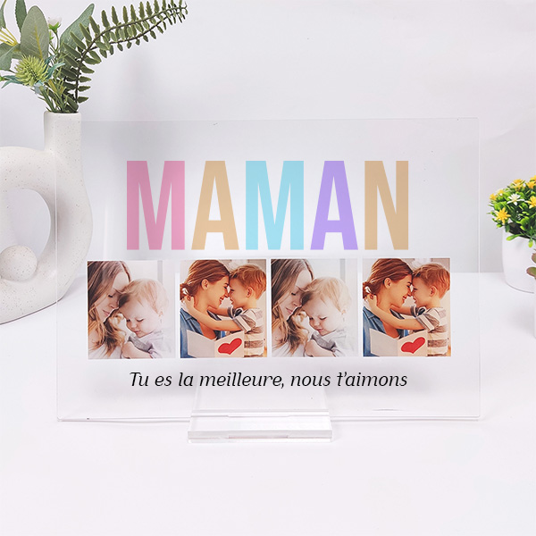Lampe Maman multicolore personnalisée