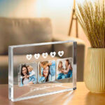 Vignette de Plaque Bloc pour Maman avec photos personnalisées