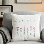 Vignette de Coussin le Jardin de Maman avec Prénoms personnalisés