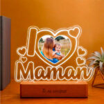 Vignette de Lampe I Love Maman avec Photo personnalisée