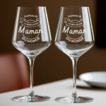 Vignette de Verre à Vin pour la Meilleure Maman avec Prénom personnalisé