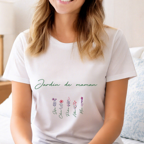 Pyjama le Jardin de Maman avec Prénoms personnalisés
