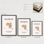 Vignette de Poster Puzzle pour Maman avec Prénoms Personnalisés