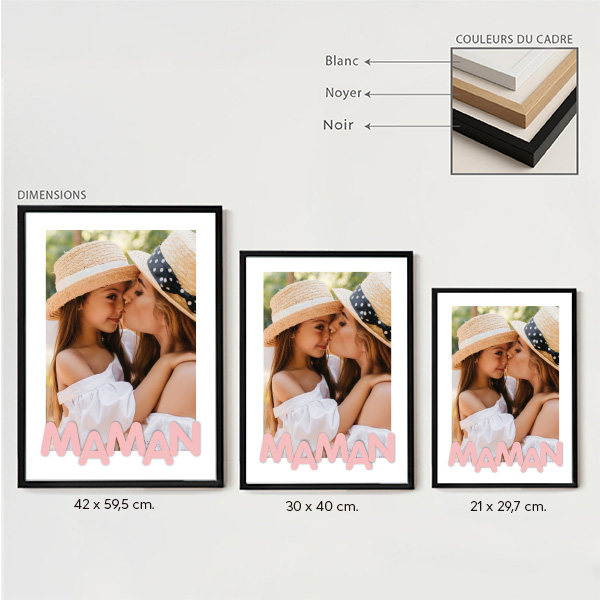 Poster pour Maman avec Photo personnalisée