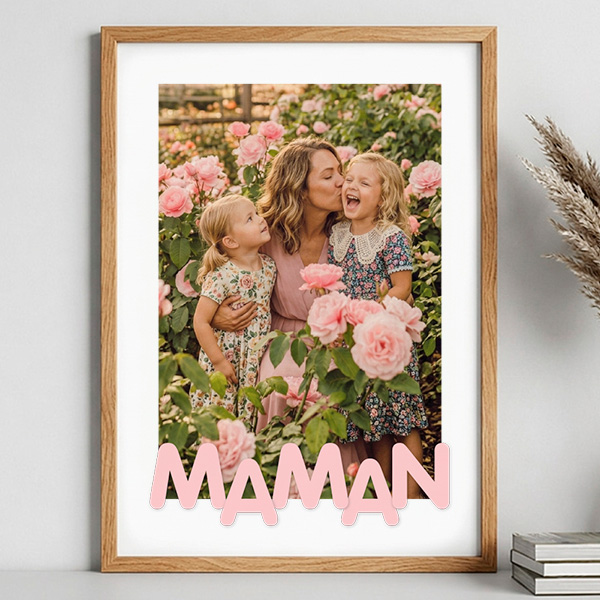 Poster pour Maman avec Photo personnalisée