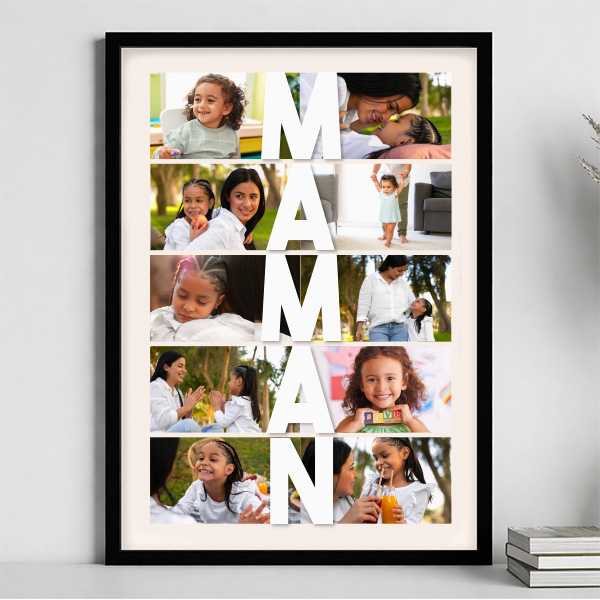 Poster Vertical pour Maman avec Photos personnalisées