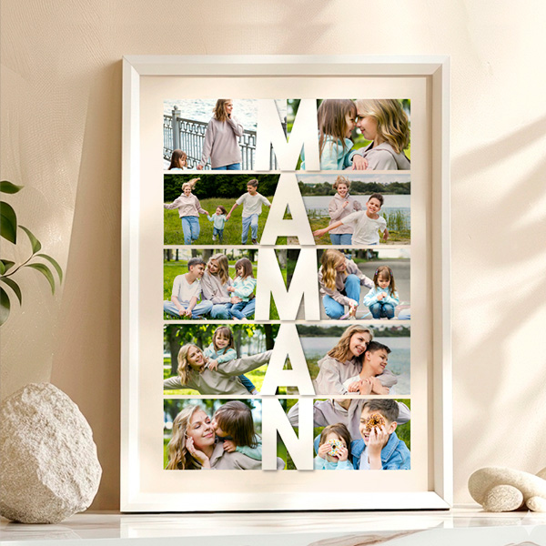 Poster Vertical pour Maman avec Photos personnalisées