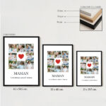 Vignette de Poster Maman Cœur avec Photos personnalisées