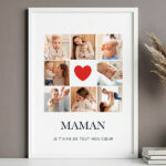 Vignette de Poster Maman Cœur avec Photos personnalisées