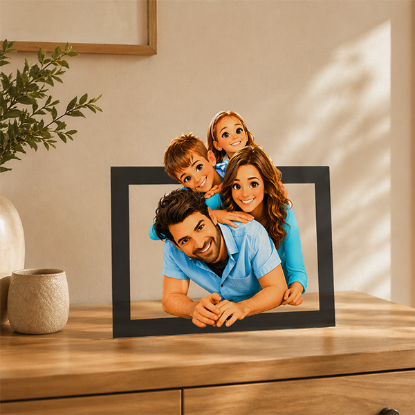 Cadre avec photo 3D personnalisée