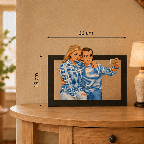 Cadre avec photo 3D personnalisée