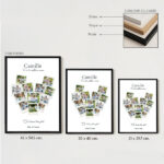 Vignette de Poster Maman Cœur en Photos Polaroid personnalisées