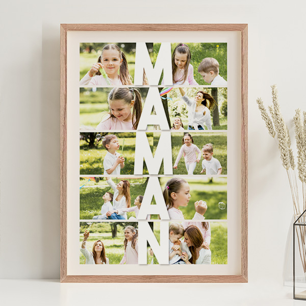 Poster Vertical pour Maman avec Photos personnalisées