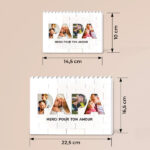 Vignette de Puzzle Papa avec Photos et Texte Personnalisé