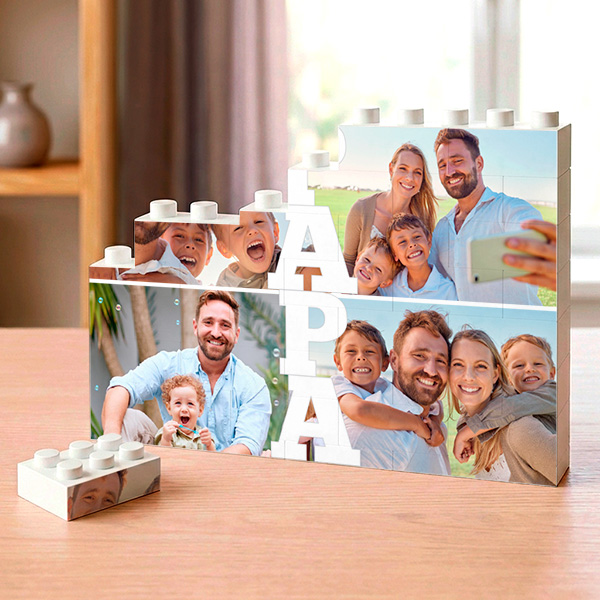 Puzzle Papa Vertical avec Photos Personnalisées