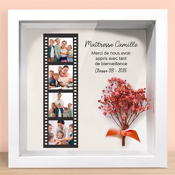 Cadre avec Fleurs Style Pellicule avec Photos personnalisées Cadre avec Fleurs Style Pellicule avec Photos personnalisées