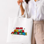 Vignette de Tote Bag Super Profe avec Prénoms personnalisés