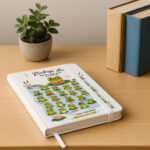 Vignette de Carnet avec Petites Grenouilles et Prénoms personnalisés