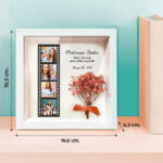 Vignette de Cadre avec Fleurs Style Pellicule avec Photos personnalisées