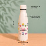 Vignette de Bouteille pour Enseignants avec Cœurs et Prénoms personnalisés