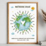 Vignette de Poster Planète avec Prénoms personnalisés