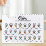 Vignette de Puzzle de Blocs avec Petits Personnages et Prénoms personnalisés