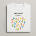 T-shirt Mains pour Enseignants avec Prénoms personnalisés Vignette de T-shirt Mains pour Enseignants avec Prénoms personnalisés