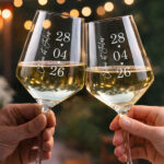 Vignette de Lot de 2 Verres avec Date et Prénoms Personnalisés
