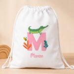 Vignette de Sac à Dos Cordon Enfant avec Initiale Personnalisée
