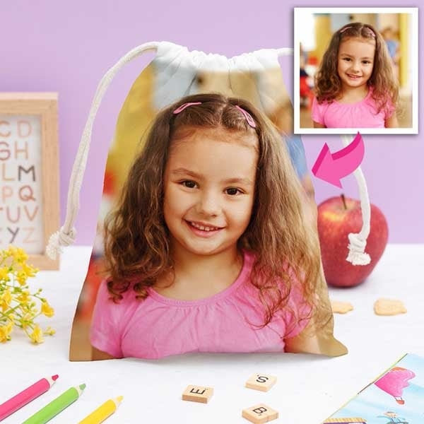 Sac à Goûter Enfant personnalisé avec Photo