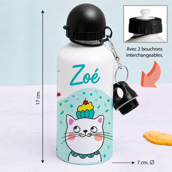 Bouteille Enfant Petits Chats personnalisée