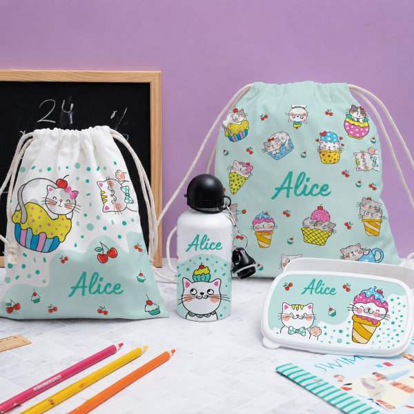 Bouteille Enfant Petits Chats personnalisée