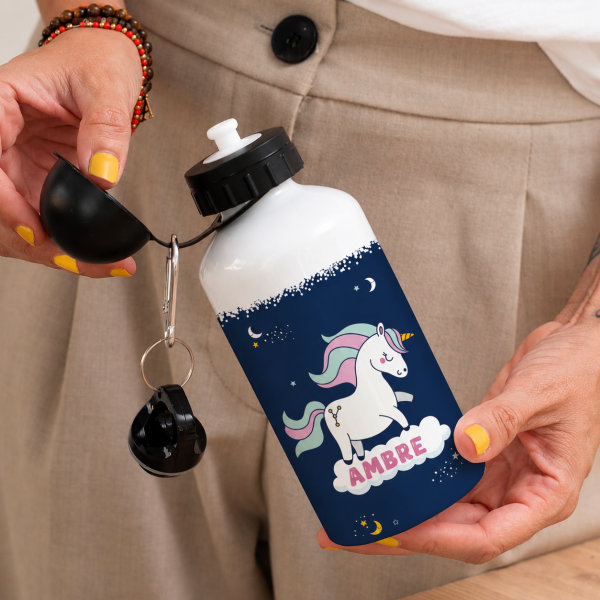 Bouteille Enfant Licornes personnalisée