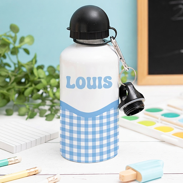 Bouteille Enfant Carreaux personnalisée