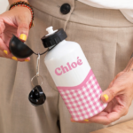Vignette de Bouteille Enfant Carreaux personnalisée