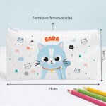 Vignette de Trousse Scolaire Enfant Animaux personnalisée