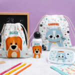 Vignette de Trousse Scolaire Enfant Animaux personnalisée