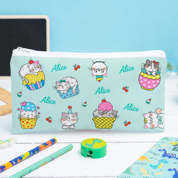 Trousse Scolaire Enfant Petits Chats personnalisée