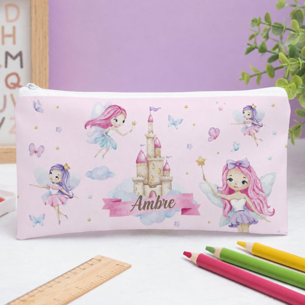 Trousse Scolaire Enfant Fées personnalisée