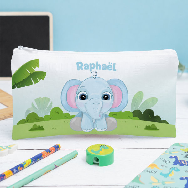 Trousse Scolaire Enfant Animaux de la Jungle personnalisée