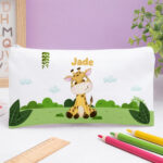 Vignette de Trousse Scolaire Enfant Animaux de la Jungle personnalisée