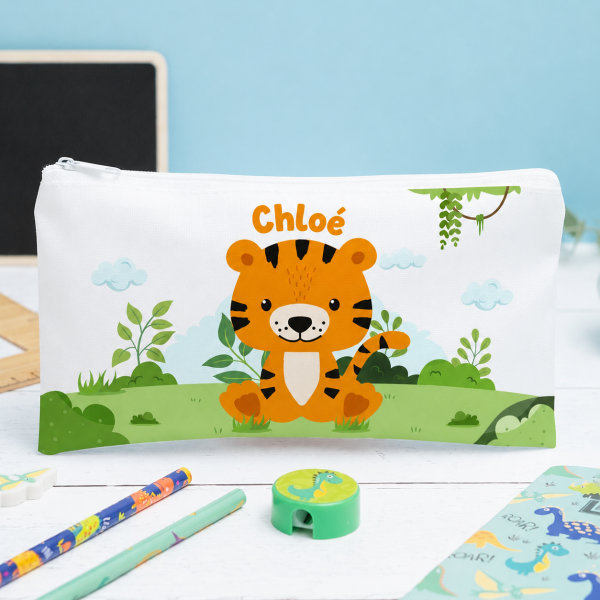 Trousse Scolaire Enfant Animaux de la Jungle personnalisée
