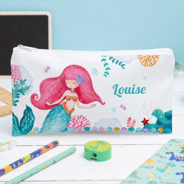 Trousse Scolaire Enfant Petite Sirène personnalisée