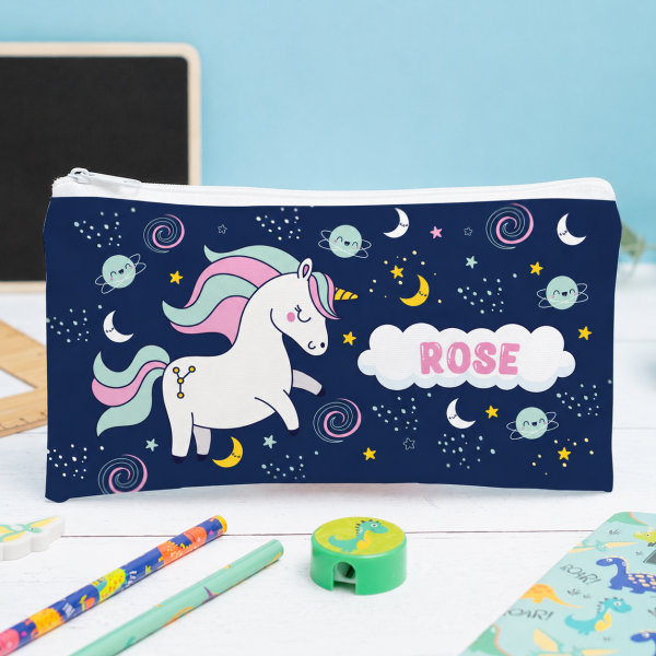 Trousse Scolaire Enfant Licornes personnalisée