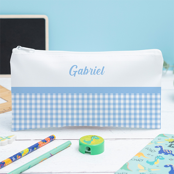 Trousse Scolaire Enfant Carreaux personnalisée