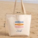 Vignette de Tote Bag Poissons Colorés avec Prénom Personnalisé