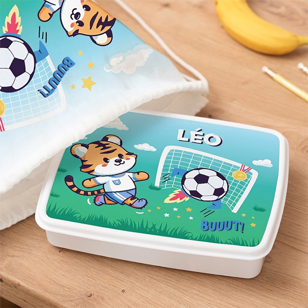 Boîte à Repas Enfant Football personnalisée
