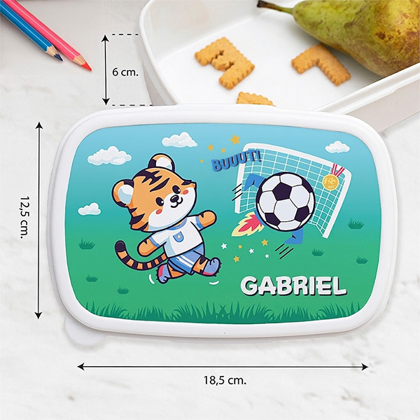 Boîte à Repas Enfant Football personnalisée